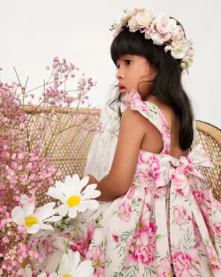 Lucinda Girls Floral Pink Dress