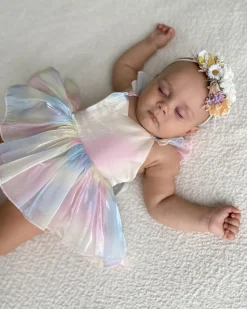 Luna Stretch Baby Girls Flower Crown