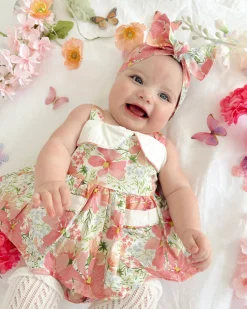 Malibu Belle Baby Girl Floral Romper