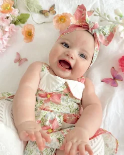 Malibu Belle Baby Girl Floral Romper