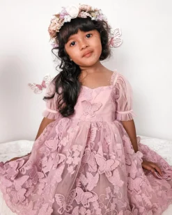 Margot Dusty Rose Girls Party Dress