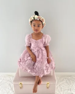 Margot Dusty Rose Girls Party Dress