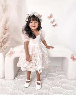 Margot Peach Rose Girls Party Dress