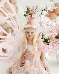 Margot Peach Rose Girls Party Dress