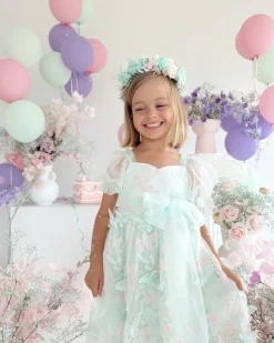 Margot Peppermint Pink Girls Party Dress