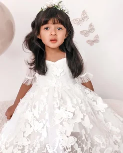 Margot White Flower Girl Dress