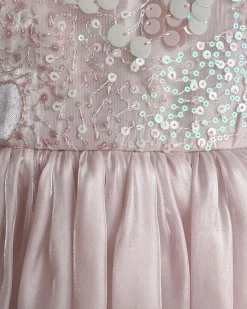 Mermaid Sequin Pink Baby Girl Romper