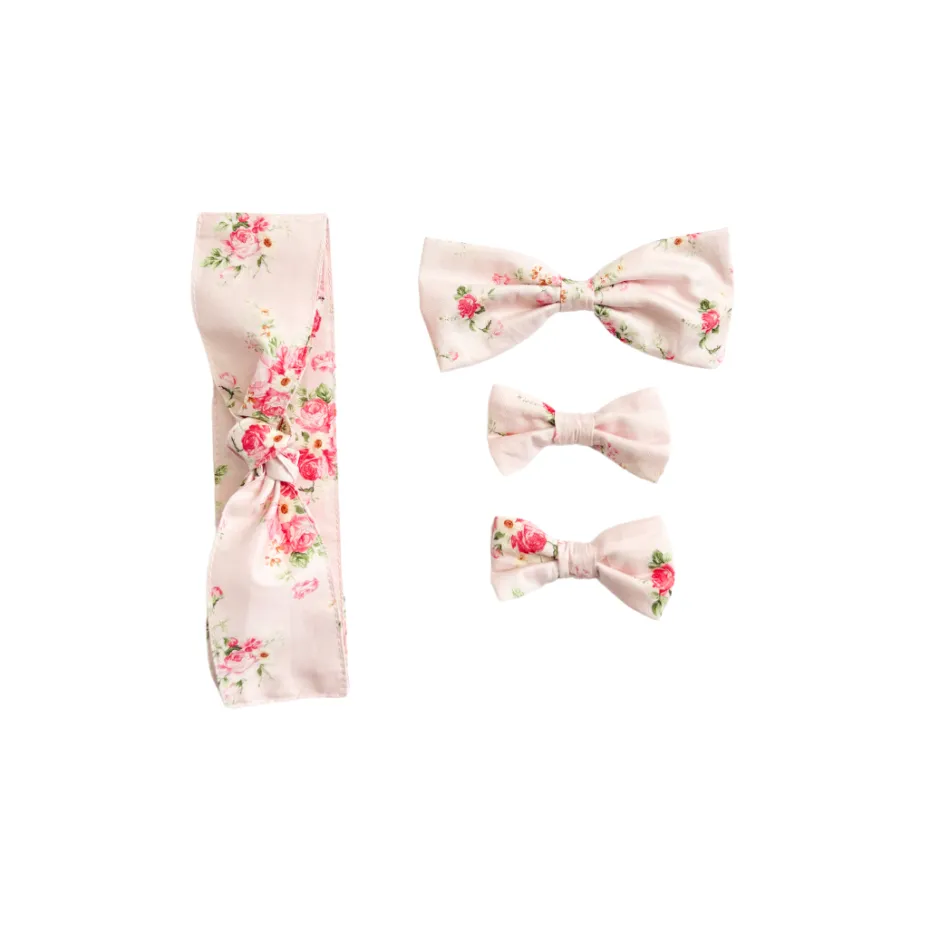 Mirabelle Flower Candy Pink Baby Girl Floral Hair Accessories