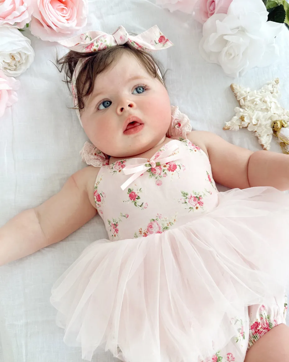 Mirabelle Flower Candy Pink Baby Girl Floral Hair Accessories