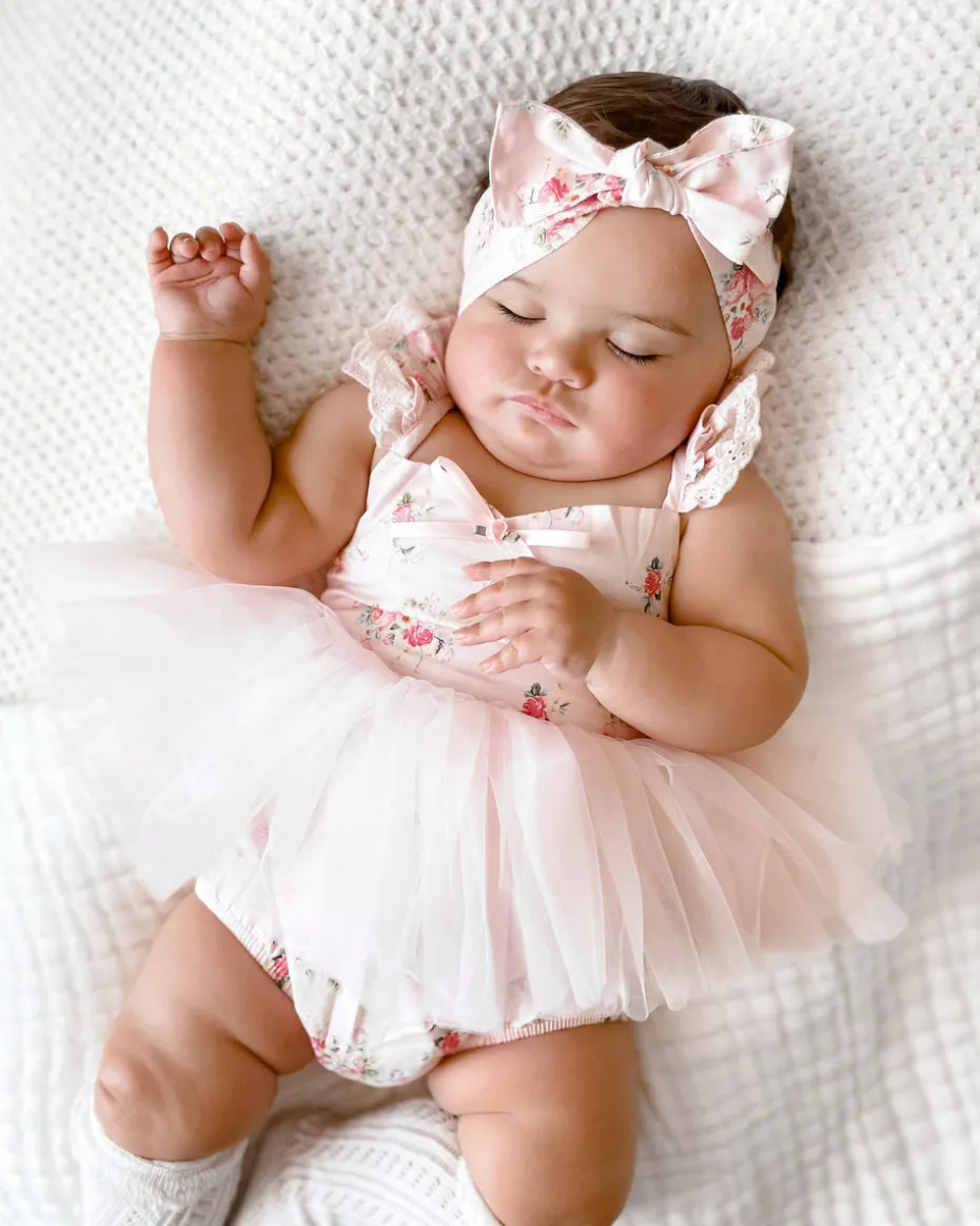 Mirabelle Flower Candy Pink Baby Girl Floral Hair Accessories