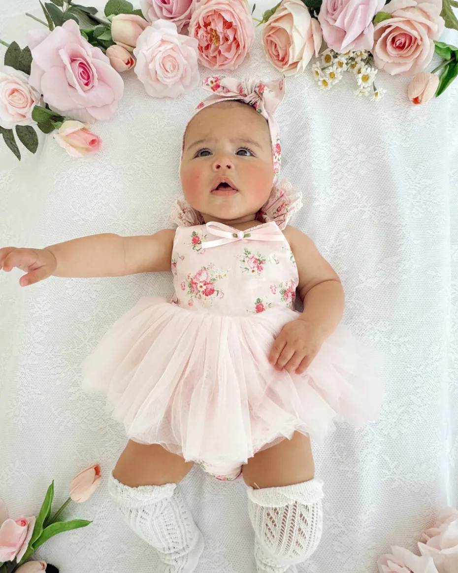 Mirabelle Flower Candy Pink Baby Girl Floral Hair Accessories