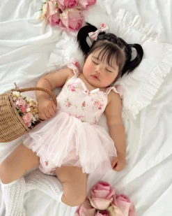 Mirabelle Flower Candy Pink Baby Girl Floral Hair Accessories