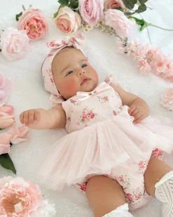 Mirabelle Flower Candy Pink Baby Girl Floral Hair Accessories