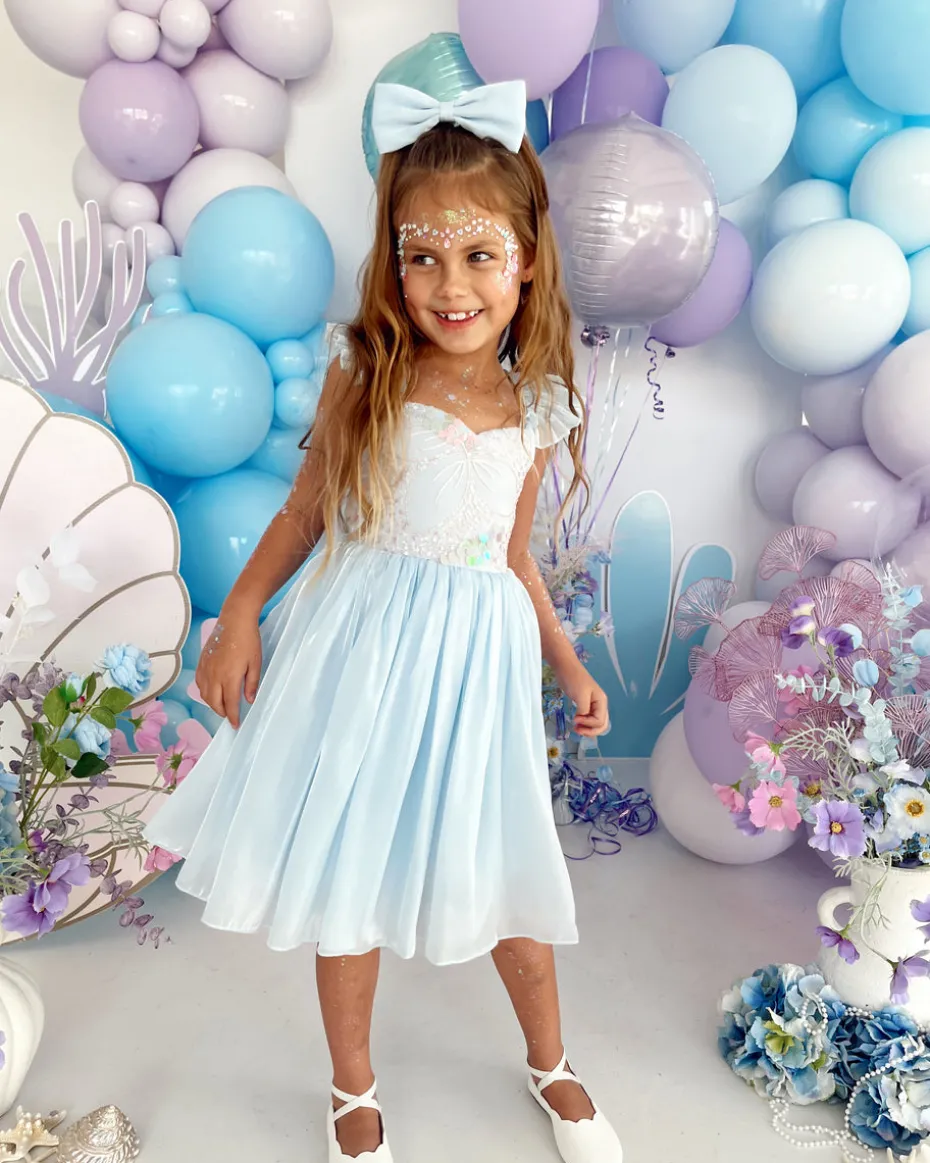 Ocean Blue Mermaid Baby Girls Hair Accessories
