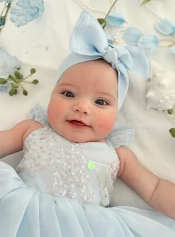 Ocean Blue Mermaid Baby Girls Hair Accessories