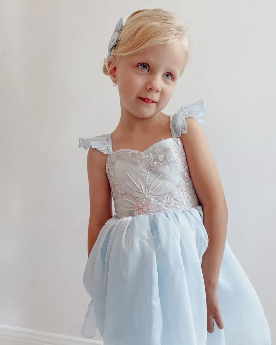 Ocean Blue Mermaid Baby Girls Hair Accessories