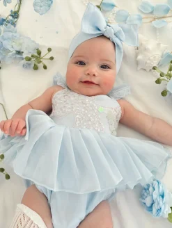 Ocean Blue Mermaid Baby Girls Hair Accessories