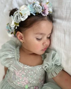 Oceania Blue Girls Flower Crown