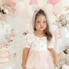 Odessa Flower Perfect Pink Floral Baby Girl Romper