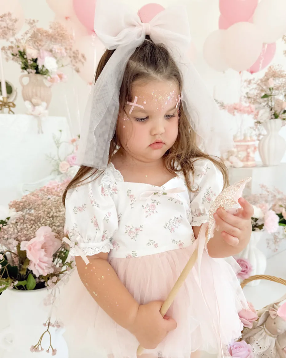 Odessa Flower Perfect Pink Floral Baby Girl Romper