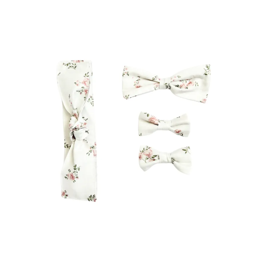 Odessa Perfect Pink Baby Girl Floral Hair Accessories
