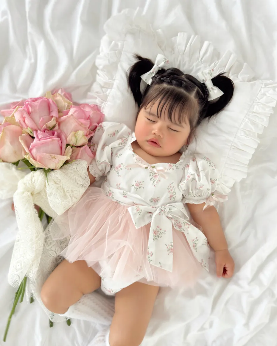 Odessa Perfect Pink Baby Girl Floral Hair Accessories