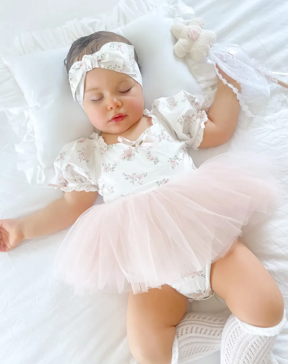 Odessa Perfect Pink Baby Girl Floral Hair Accessories
