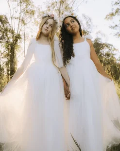 Odette White Flower Girl Dress