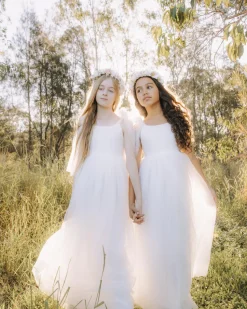 Odette White Flower Girl Dress
