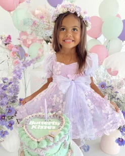 Paloma Lilac Pink Rose Girls Flower Crown