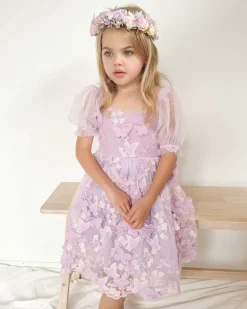 Paloma Lilac Pink Rose Girls Flower Crown