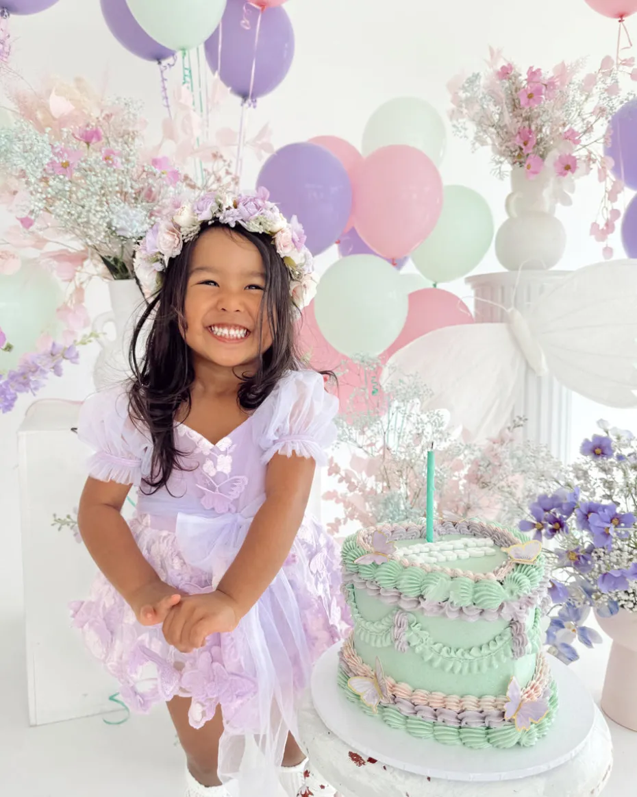 Paloma Lilac Pink Rose Girls Flower Crown