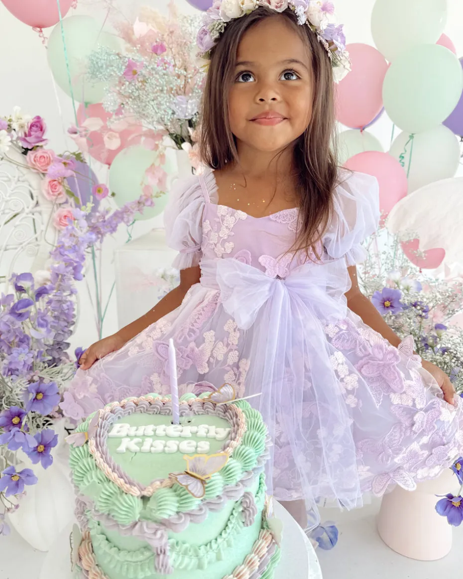 Paloma Lilac Pink Rose Girls Flower Crown