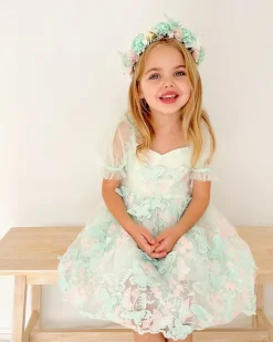 Paloma Peppermint Pink Girls Flower Crown