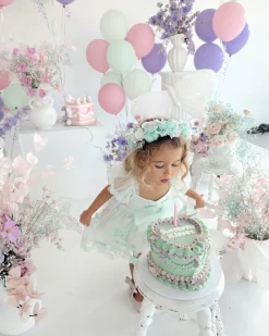 Paloma Peppermint Pink Girls Flower Crown