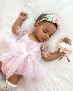 Pastel Fairyland Stretch Baby Girls Flower Crown