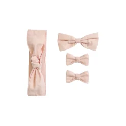 Pastel Pink Sparkle Baby Girl Tulle Hair Accessories