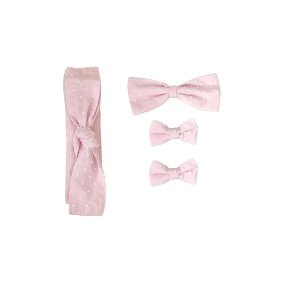Pastel Sweet Lilac Swiss Dot Baby Girl Tulle Hair Accessories