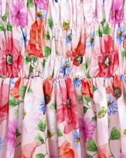 Peach Blossom Baby Girl Floral Romper