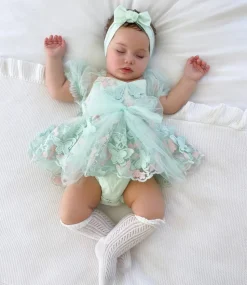 Peppermint Pink Baby Girl Tulle Hair Accessories