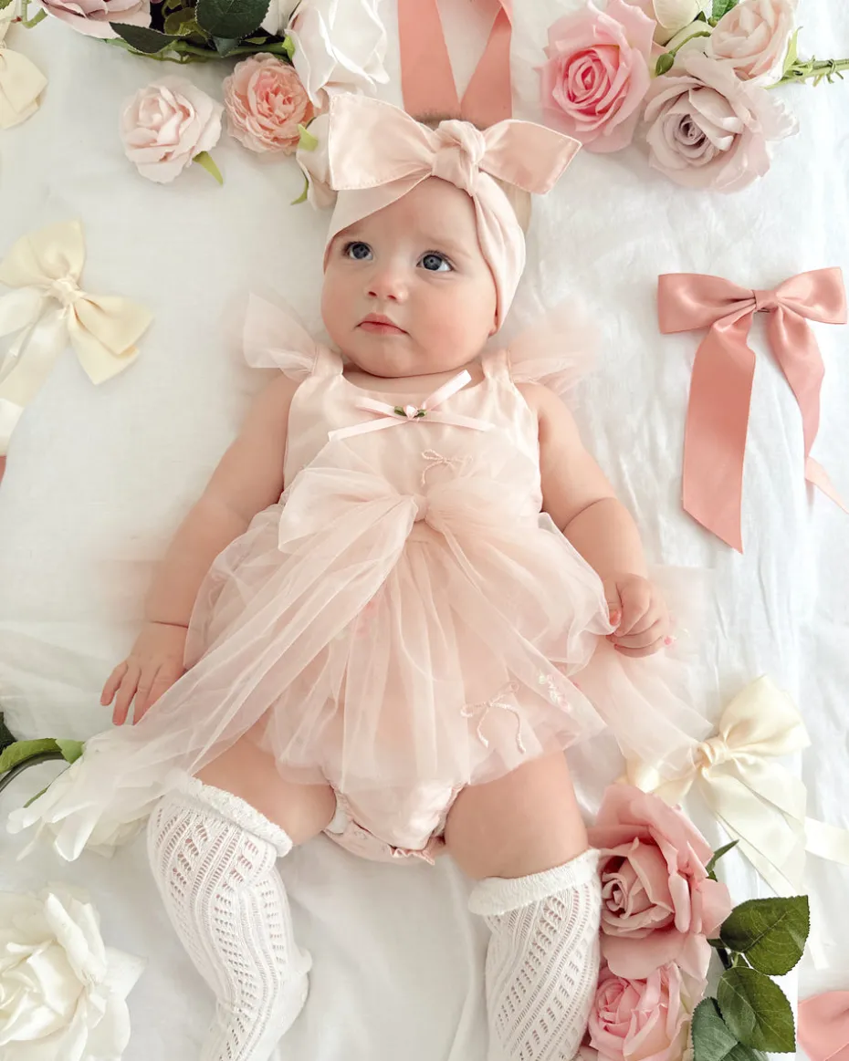 Perfect Pink Baby Girl Tulle Hair Accessories