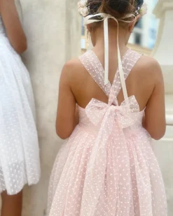 Pixie Pink Rose Flower Girl Dress
