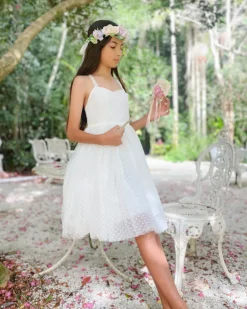 Pixie White Flower Girl Dress