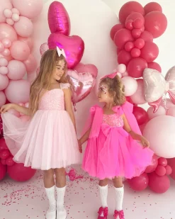 Posey Candy Pink Sequin Girls Party Dress