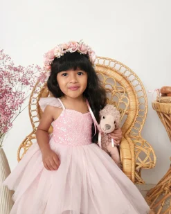 Posey Candy Pink Sequin Girls Party Dress