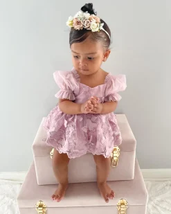 Priscilla Stretch Baby Girls Flower Crown
