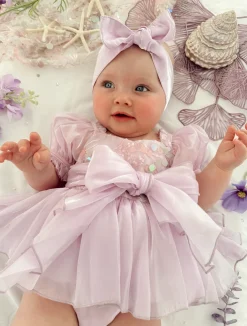 Purple Pearl Mermaid Baby Girl Hair Accessories