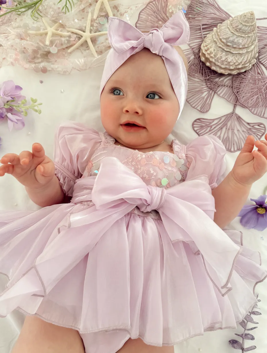 Purple Pearl Mermaid Baby Girl Hair Accessories