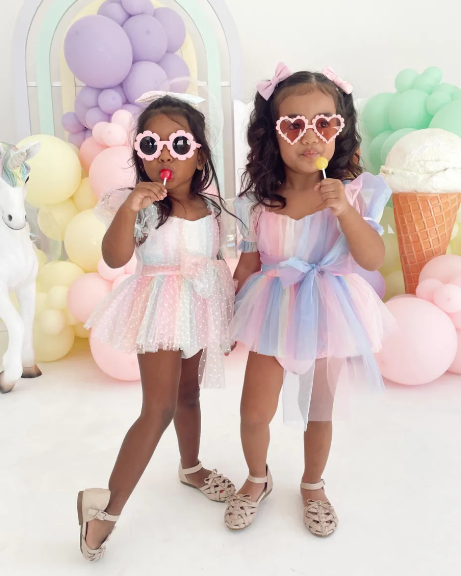 Rainbow Fairy Floss Baby Girl Romper