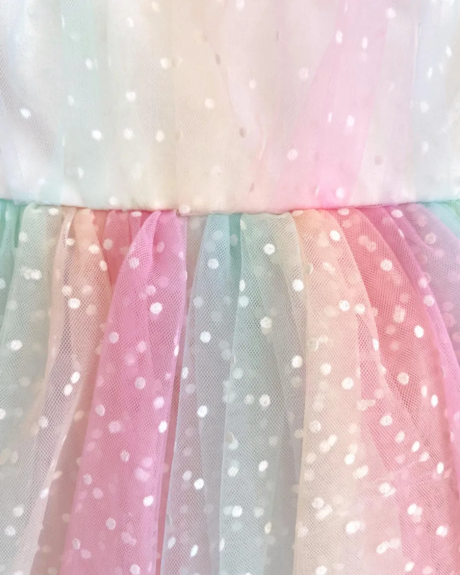 Rainbow Fairy Floss Baby Girl Romper
